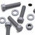 50x Grey PVC, Hex Head, M6 x 25 mm, Plastic Bolts, Nuts & Washers, UPVC