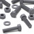 50x Grey PVC, Hex Head, M6x25mm, Plastic Bolts, Nuts & Washers, UPVC