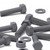 50x Grey PVC Hex Head Plastic Screws & Bolts M6 x 25mm, Nuts & Washers