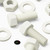 50x White PVC Hex Head Plastic Screws & Bolts M6 x 16mm, Nuts & Washers