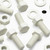 50x White PVC, Hex Head, M6 x 16 mm, Plastic Bolts, Nuts & Washers, UPVC