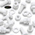 50x White PVC, Hex Head, M6 x 16mm, Plastic Bolts, Nuts & Washers,  UPVC