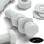 10x White POM, Hex Head, M12 x 60 mm, Plastic Bolts, Nuts & Washers