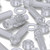 50x Clear Plastic Acrylic Thumbscrews, M8 x 30mm, knurled, Nuts, Washers & Bolts