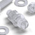 50x Clear Acrylic Slotted Knurled Thumbscrews M8 x 30mm, Nuts & Washers