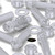 50x Clear Acrylic Slotted Knurled Thumbscrews M8x30mm Plastic Screws, Nuts & Washers