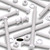 5x White PP Hex Head M12x170mm Plastic Bolts, Nuts & Washers