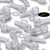 50x Clear Acrylic Slotted Knurled Thumbscrews M5 x 20mm, Nuts & Washers
