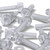 50x Clear Acrylic Slotted Knurled Thumbscrews M8 x 40mm, Nuts & Washers