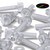 50x Clear Acrylic Slotted Knurled Thumbscrews M8x40mm Plastic Screws, Nuts & Washers