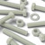 5x Glass-Filled PA66 Nylon M12x100mm Hex Head Bolts, Nuts & Washers