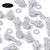 50x Clear Acrylic Slotted Knurled Thumbscrews M4x10mm Plastic Screws, Nuts & Washers