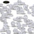 50x Clear Acrylic Slotted Knurled Thumbscrews M4 x 10 mm Plastic Screws, Nuts & Washers