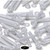50x Clear Acrylic Slotted Knurled Thumbscrews M6 x 50mm, Nuts & Washers