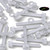 50x Clear Acrylic Slotted Knurled Thumbscrews M6x50mm Plastic Screws, Nuts & Washers