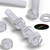 50x Clear Acrylic Slotted Knurled Thumbscrews M6x50mm Plastic Screws, Nuts & Washers