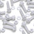 50x Clear Acrylic Slotted Knurled Thumbscrews M6 x 30mm, Nuts & Washers