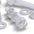 50x Clear Acrylic Slotted Knurled Thumbscrews M6 x 30mm, Nuts & Washers