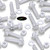 50x Clear Acrylic Slotted Knurled Thumbscrews M6 x 30 mm Plastic Screws, Nuts & Washers