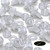 50x Clear Acrylic Slotted Knurled Thumbscrews M6 x 10 mm, Nuts & Washers