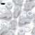 50x Clear Plastic Acrylic Thumbscrews, M6 x 10mm, knurled, Nuts, Washers & Bolts
