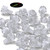 50x Clear Acrylic Slotted Knurled Thumbscrews M6 x 10 mm Plastic Screws, Nuts & Washers