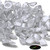 50x Clear Acrylic Plastic Butterfly Wing Nuts M5, Thumb Nuts