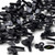 50x Black Nylon Plastic Butterfly Wing Screws M5 x 20mm, Nuts & Washers