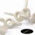 20x Natural Nylon Plastic Butterfly Wing Nuts M10, Thumb Nuts