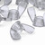 50x Clear, Plastic, Acrylic M4 Butterfly, Wing Nuts