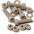 5x Natural PEEK Socket Head Screws & Bolts M5 x 20mm, Nuts & Washers
