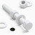 5x White PP Hex Head Plastic Screws & Bolts M12 x 100mm, Nuts & Washers