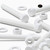 5x White PP Hex Head Plastic Screws & Bolts M12 x 100mm, Nuts & Washers