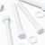 5x White PP Hex Head Plastic Screws & Bolts M12 x 100mm, Nuts & Washers