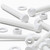 5x White, Hex Head, (PP), M12 x 100mm, Plastic Bolts,Nuts & Washers, -Screws