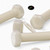 3x Natural Nylon Hex Head M24x100mm Plastic Bolts, Nuts & Washers