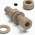 5x Natural PEEK Socket Head Screws & Bolts M8 x 40mm, Nuts & Washers