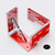 4x V4 5mm Reinforced Brackets, Clear Acrylic + 40x M5 Bolts, Self-Adhesive