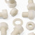 10x Natural Nylon Hex Head Screws & Bolts M16 x 20mm, Nuts & Washers