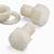 10x Natural Nylon Hex Head M16x20mm Plastic Bolts, Nuts & Washers