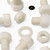 10x Natural Nylon Hex Head M16x20mm Plastic Bolts, Nuts & Washers