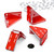 4x V3 5mm Corner Brackets, Clear Acrylic + 20x M5 Bolts, Self-Adhesive