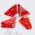 4x V3 5mm Corner Brackets, Clear Acrylic + 20x M5 Bolts, Self-Adhesive