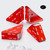 4x V3 5mm Corner Brackets, Clear Acrylic + 20x M5 Bolts, Self-Adhesive