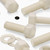 5x Natural Nylon Hex Head M20x60mm Plastic Bolts, Nuts & Washers
