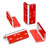 4x v2, 5mm thickness, Angled L Brackets, Polished Clear Acrylic, Right Angle Bracket, No glue required, Self Adhesive