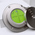 Metal Flanged 100mm Diameter Bullseye Spirit Bubble Level, Round, Green