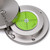 Metal Large Spirit Bubble Level With Screw Lid Cover, Green/Silver, Indoor Use
