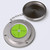 Metal Flanged 100mm Diameter Bullseye Spirit Bubble Level, Round, Green