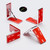 4x V4 5mm Reinforced L Brackets, Clear Acrylic, Self-Adhesive, No Glue